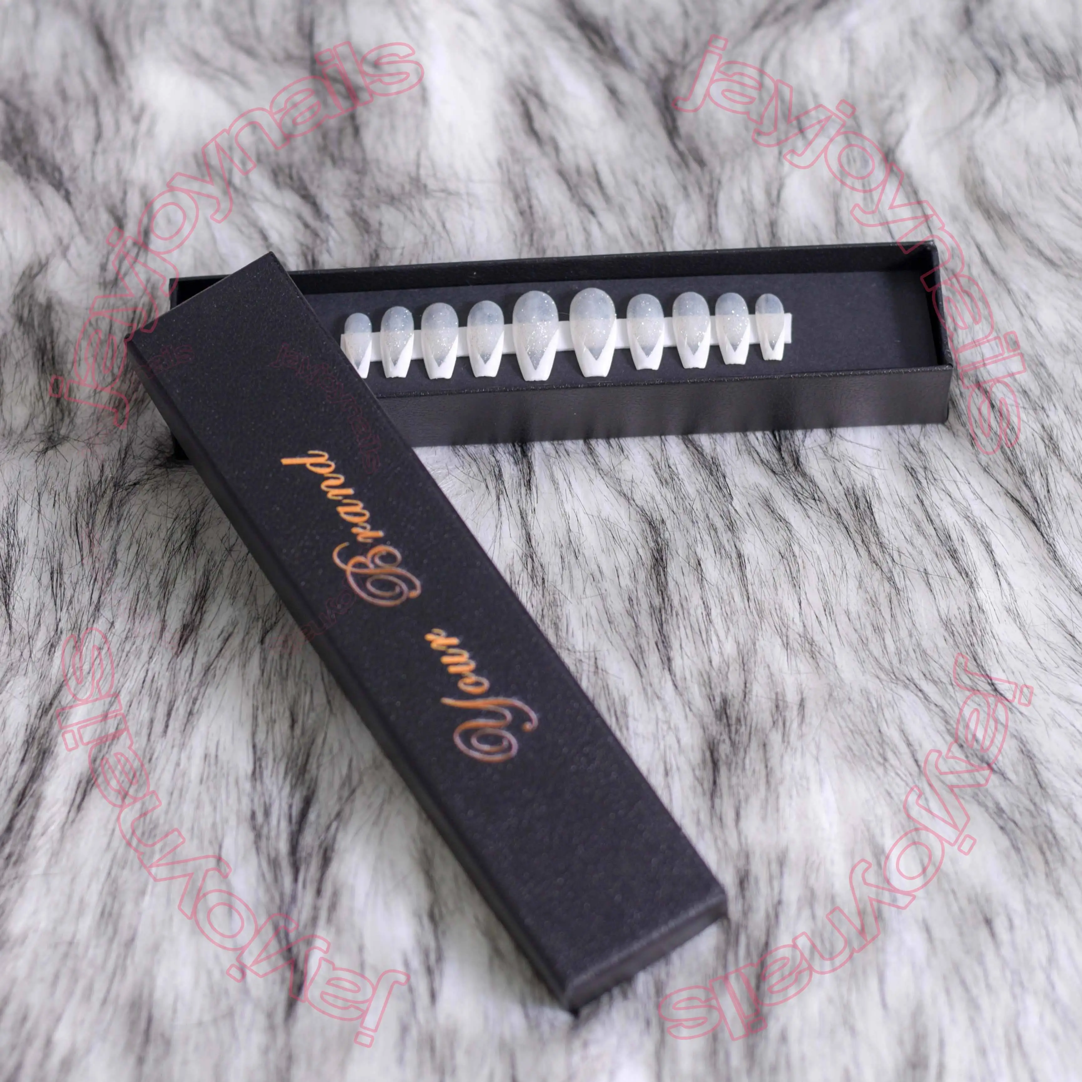 Custom Private Label Press On Nail Box Nail Packaging Eyelashes