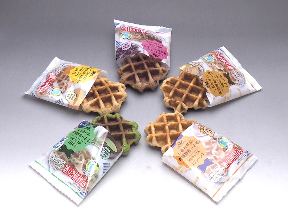 Japanese waffle cookies waffle ice cream waffle crisp from Japan