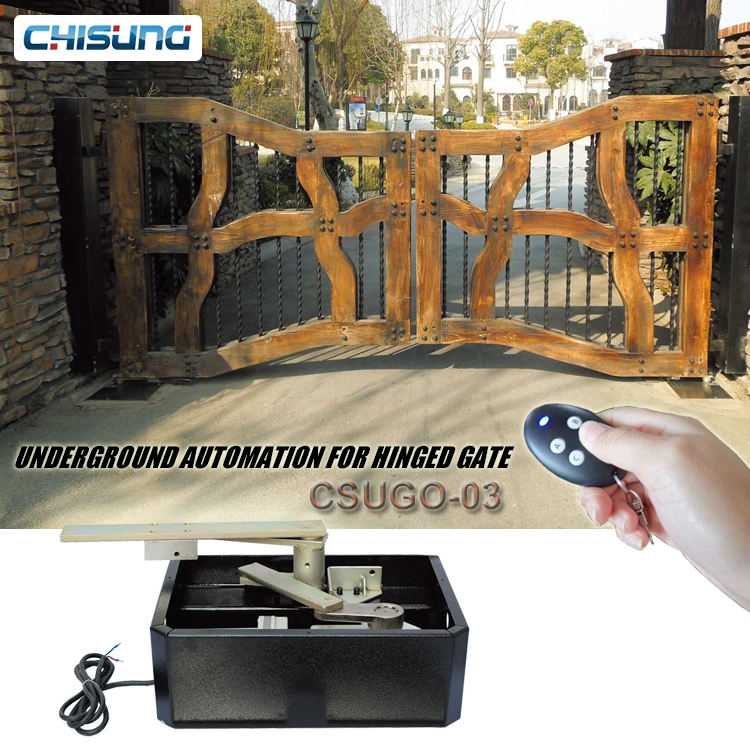 Ac220v Motor 200kg Automatic Swing Underground Gate Opener With Remote