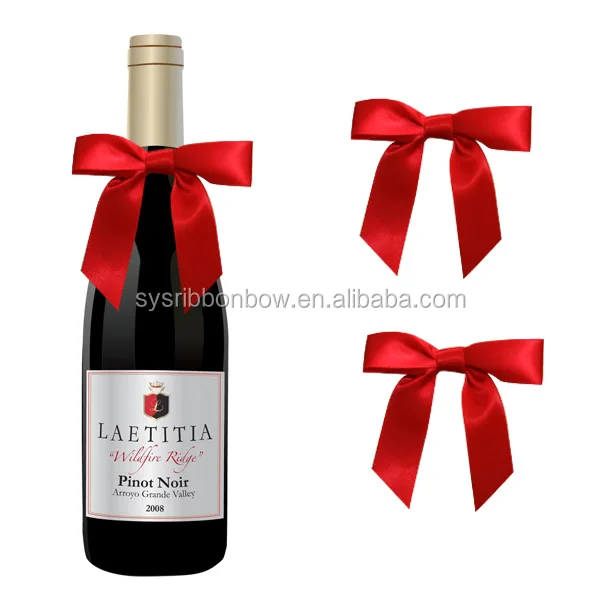 pre-tied gift satin ribbon bow for packing