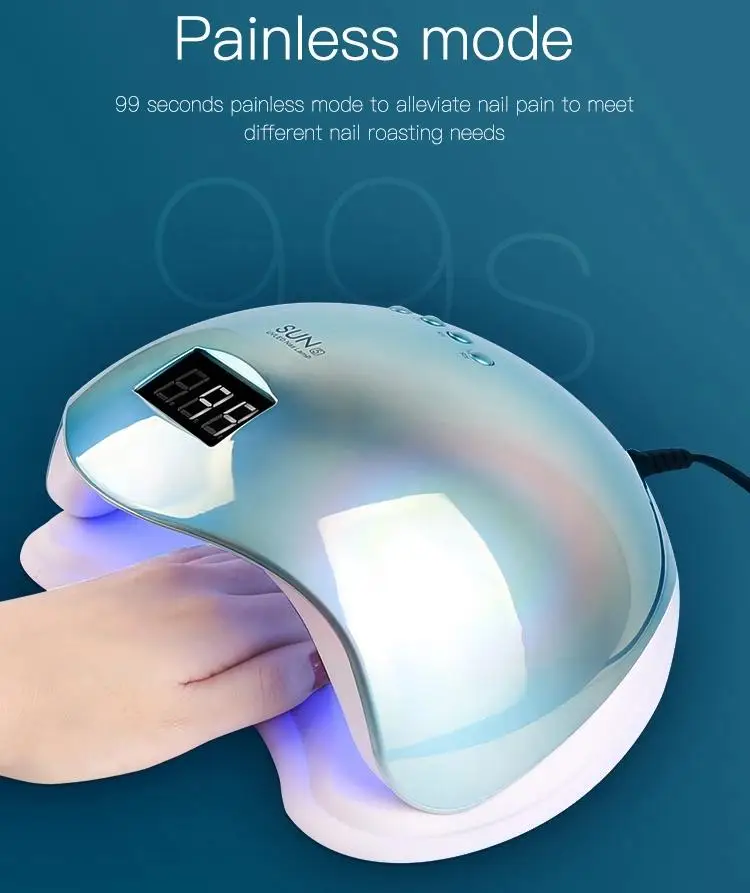 2020 best selling Holographic Color SUN5 48W Nail Lamp Nail Polish Dryer Machine  for nail designs