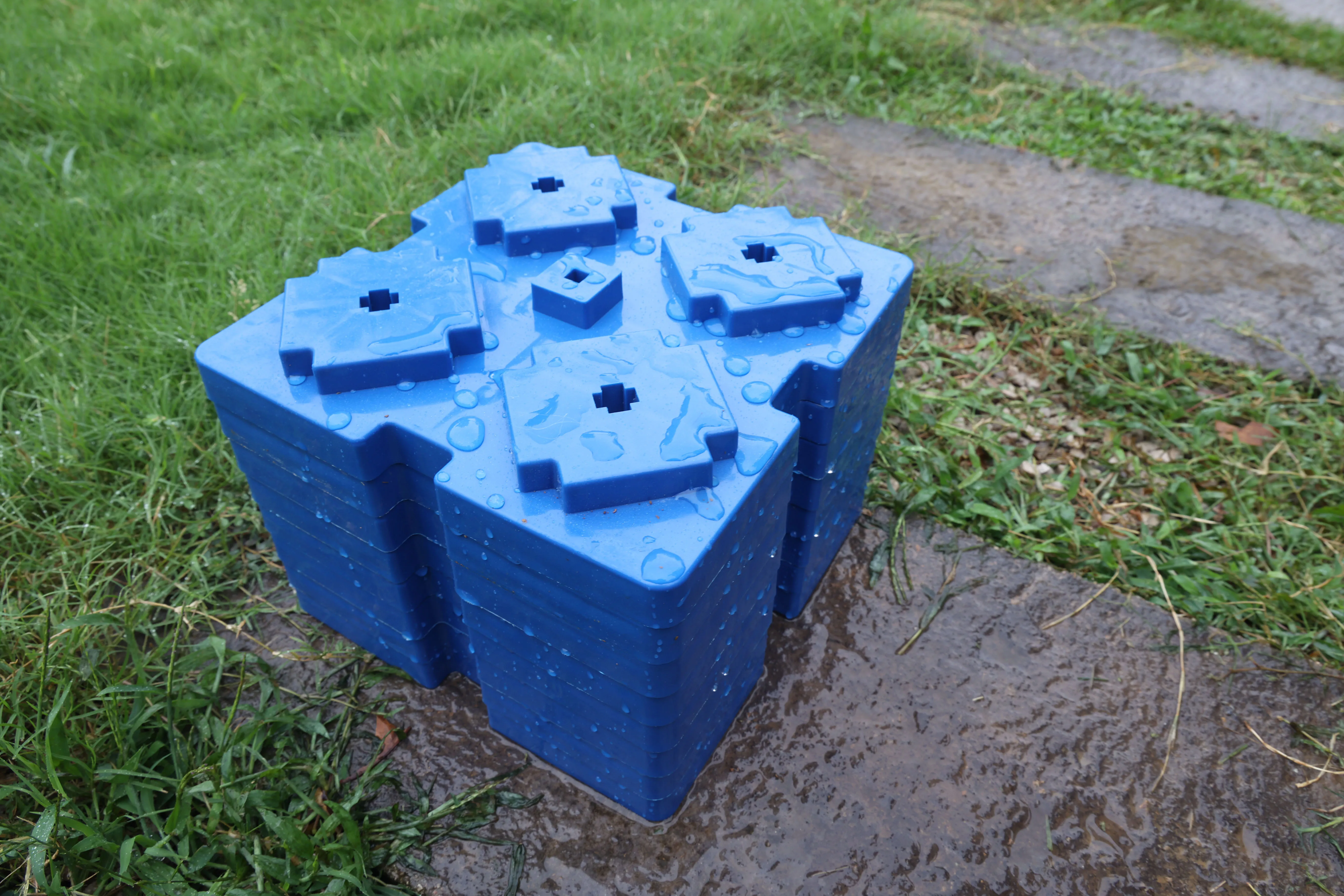 10 Pack Rv Leveling Blocks,Stackable Jack Blocks,Interlocking Leveling