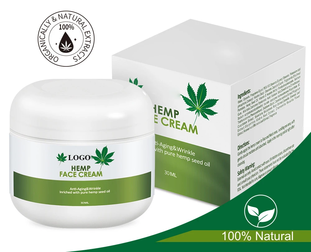 Oem Odm Natural Organic Hemp Face Cream Private Label Anti Aging Nourishing Moisturizer Skin 5994