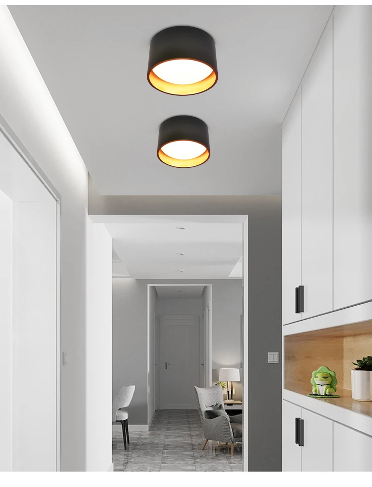 Metal living room indoor 120V Nordic LED downlight surface mounted/concealed ceiling light