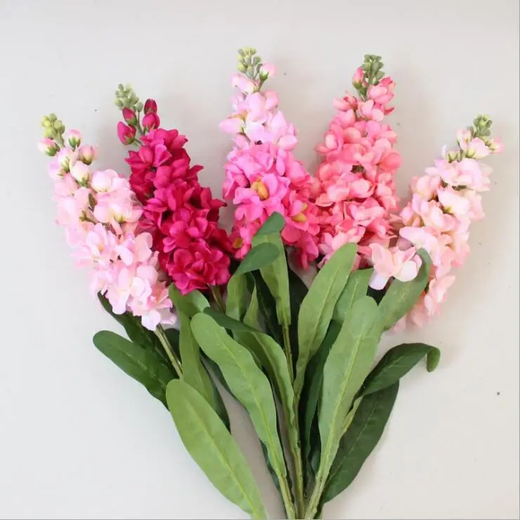 Qlsh-w1189 Artificial Hyacinth Flower Violet Long Stem Silk Flower ...