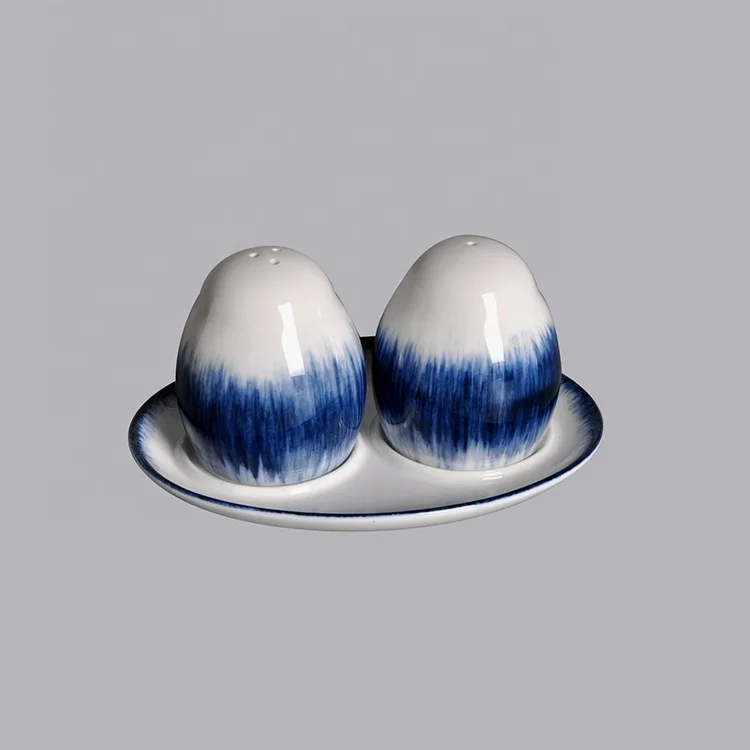 ceramic pepper and salt shakers