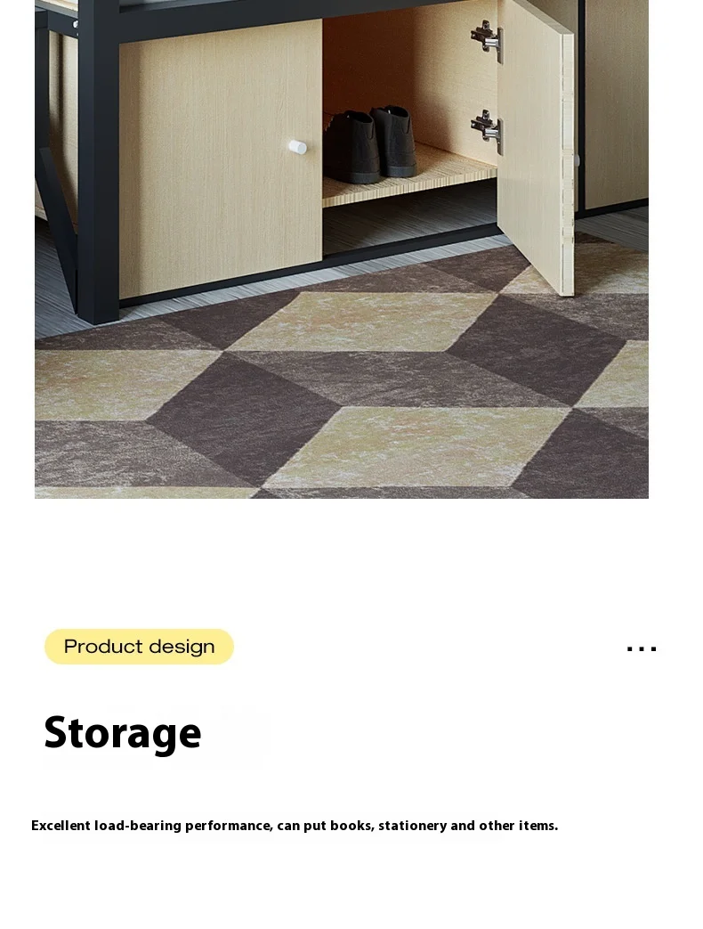 product modern two layer conjoined bunk iron bed student dormitory metal bunk bed-20