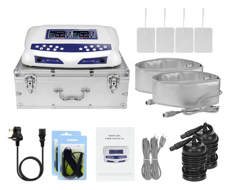 HK-805D LCD Professional Dual Ion Detox Ionic Foot Bath Spa Clean Machine