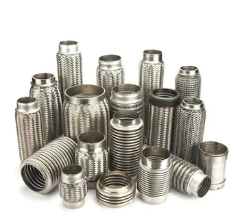 universal stainless steel flexible exhaust bellow pipe for