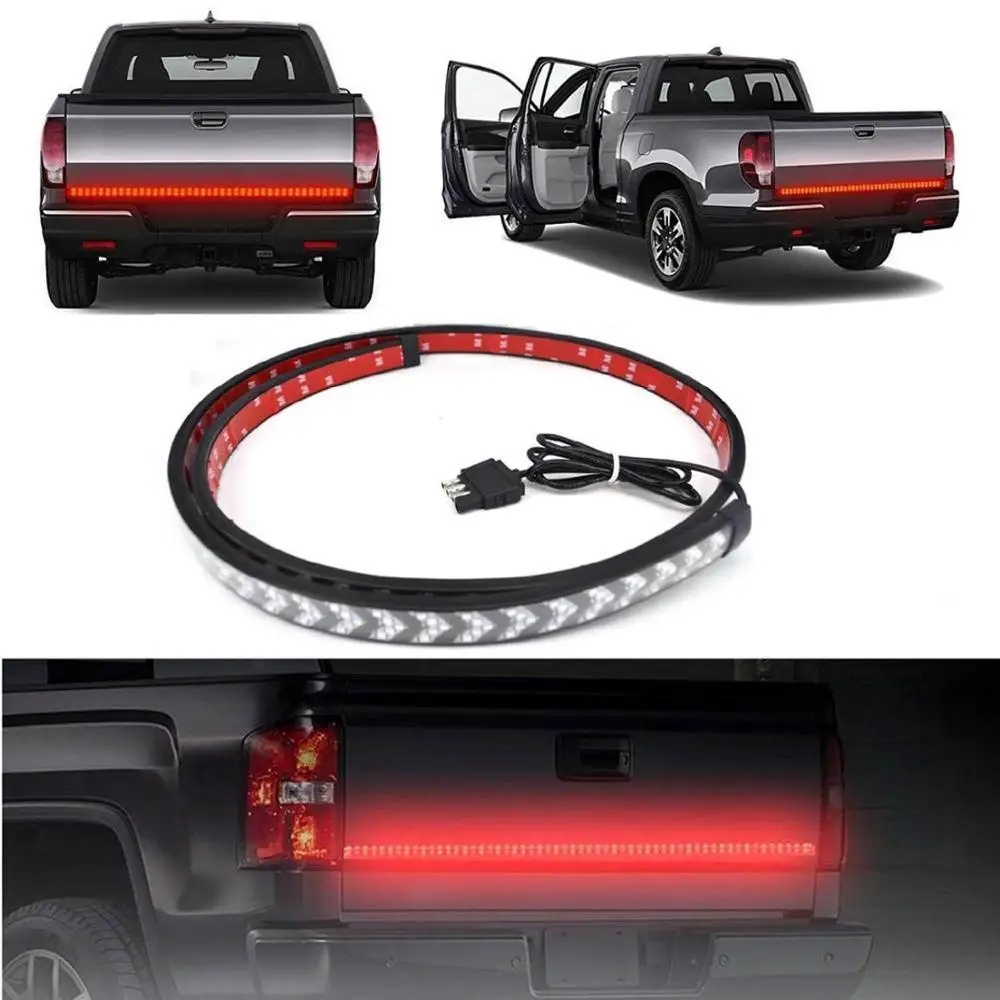 New Arrival Waterproof IP68 scanning Turn Signal Running Driving Light Brake Stop LED Truck Tailgate Light Bar