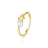 100% Real Solid 9K 375 Gold Pearl Ring Mount Fast Shipping