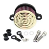 Billet Brass Motorcycle Air Cleaner Air Filter For Harley Davidson Most Motorcycle of 2004 - Present