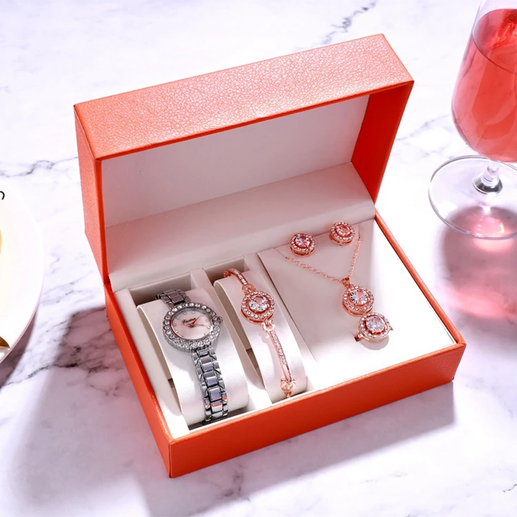 Faxina Fashion Ladies Rhinestone Gift Watch Set With Bracelet Necklace -  Buy Ladies Watch Set,Watch Set Women,Gift Watch Set Product on Alibaba.com