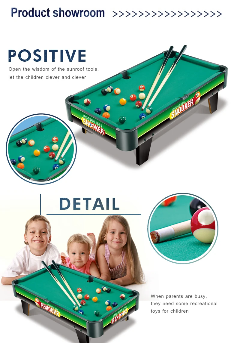 Toy billiards snooker sport games mini pool table for kids playing