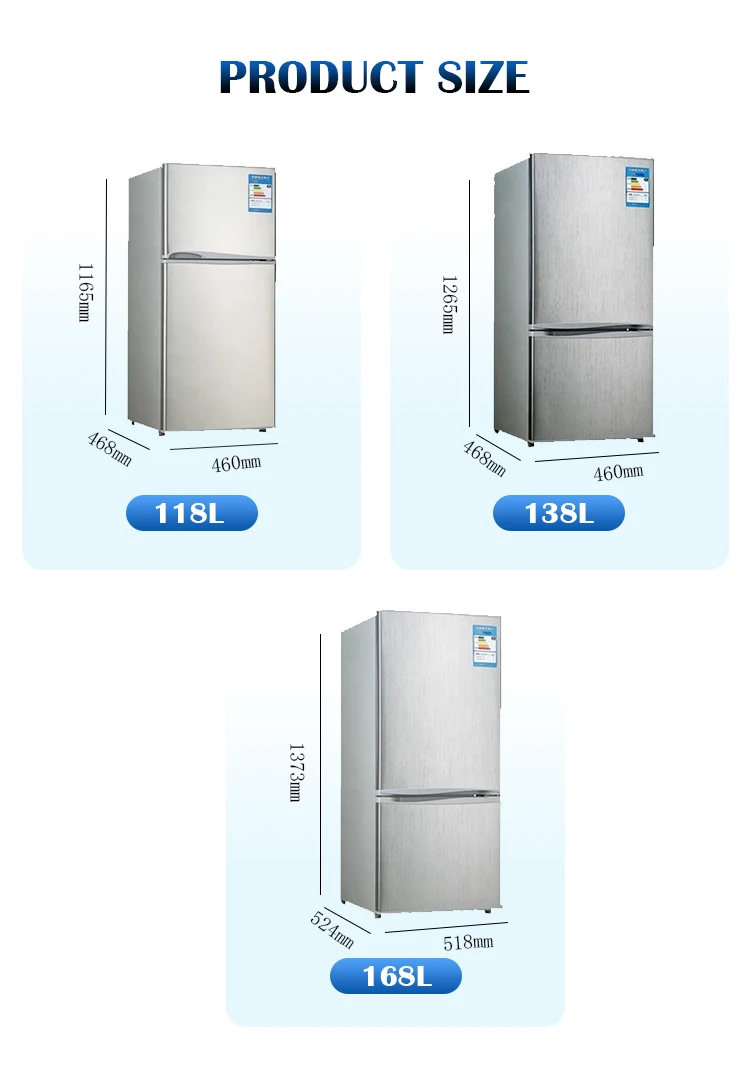 Home Mobile Use Large Capacity Refrigerator Ac/dc Solar Rv Fridge