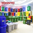 660 liter plastic waste bin garbage container with wheels