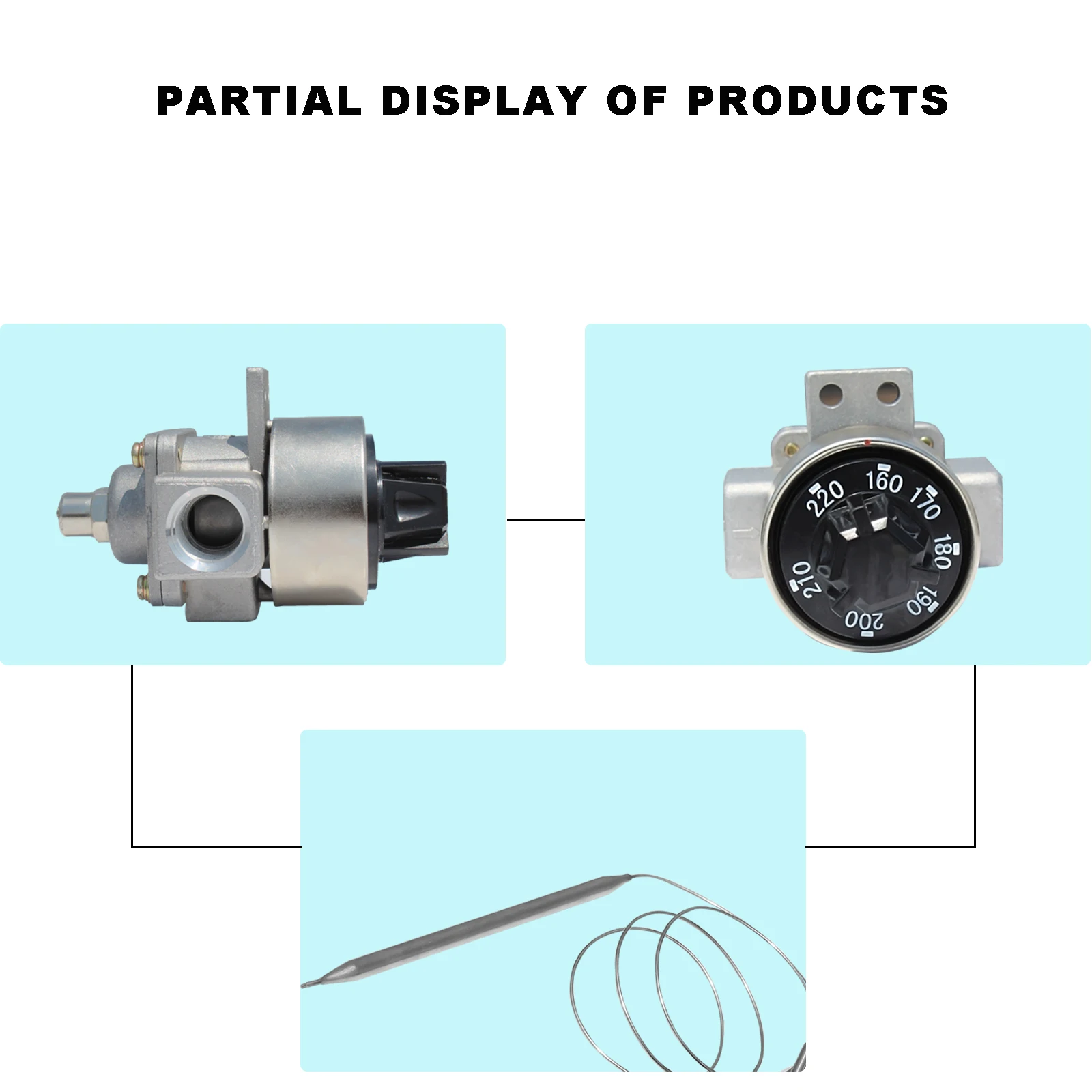 Lpg Gas Fryer Parts Replacement 160220 Degree Temperature Control