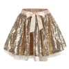 New Girls tutu skirts Gold Silver ballet dance bowknot Sequins children baby Flower tulle puffy skirts