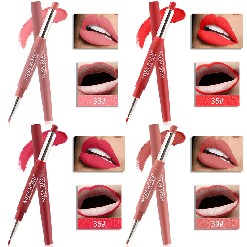 Ready To Ship Miss Rose 20 Color Matte Organic 2 In 1 Lip Liner ...