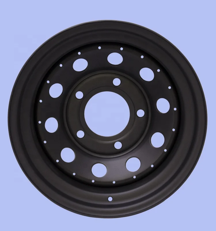 16inch Steel Wheel 8j 165.1mm 8 Offset 5 Stud Milky White Black Chrome Trailer Defender 4x4