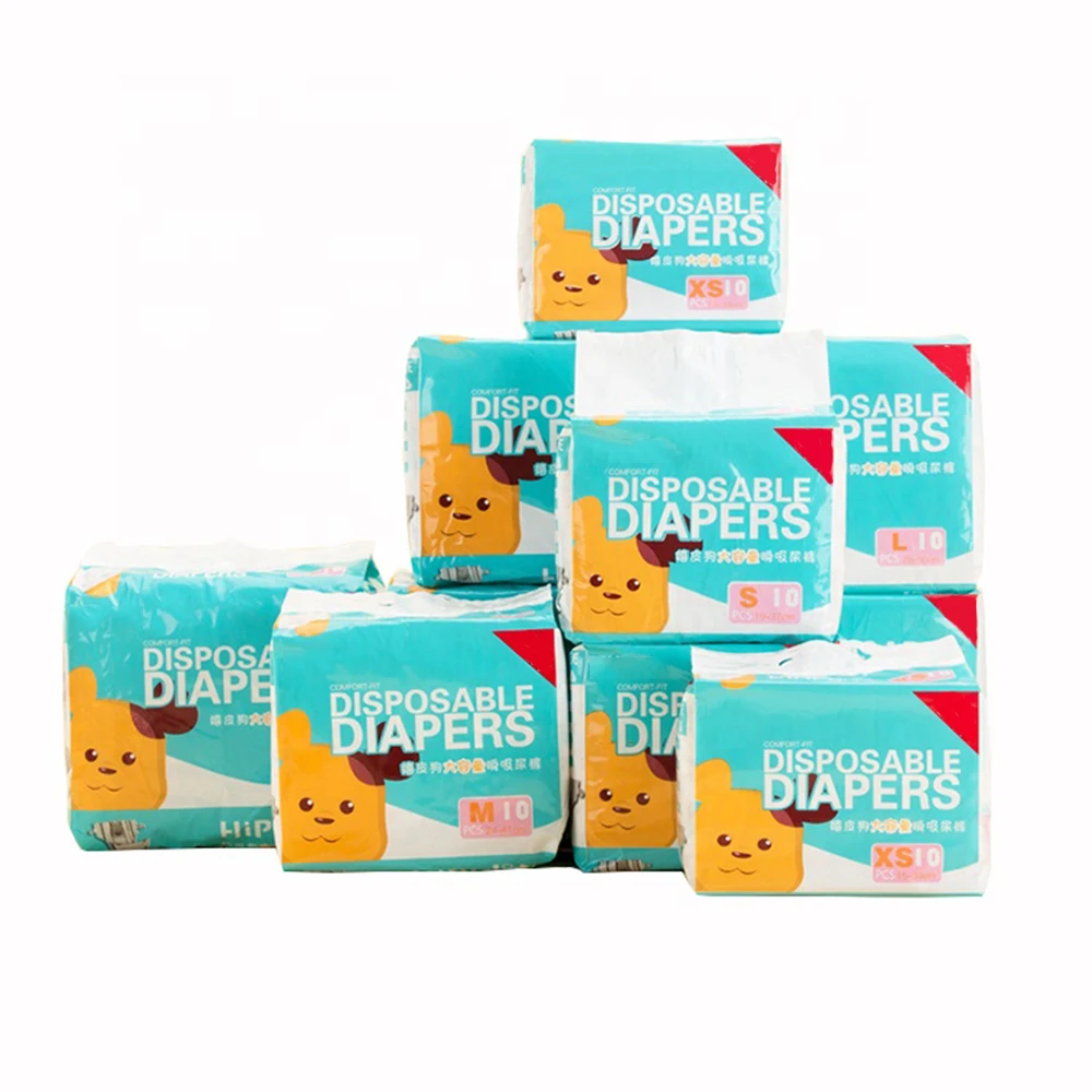 Wholesale Disposable Pet Diaper Supply Super Absorbent Soft Disposable