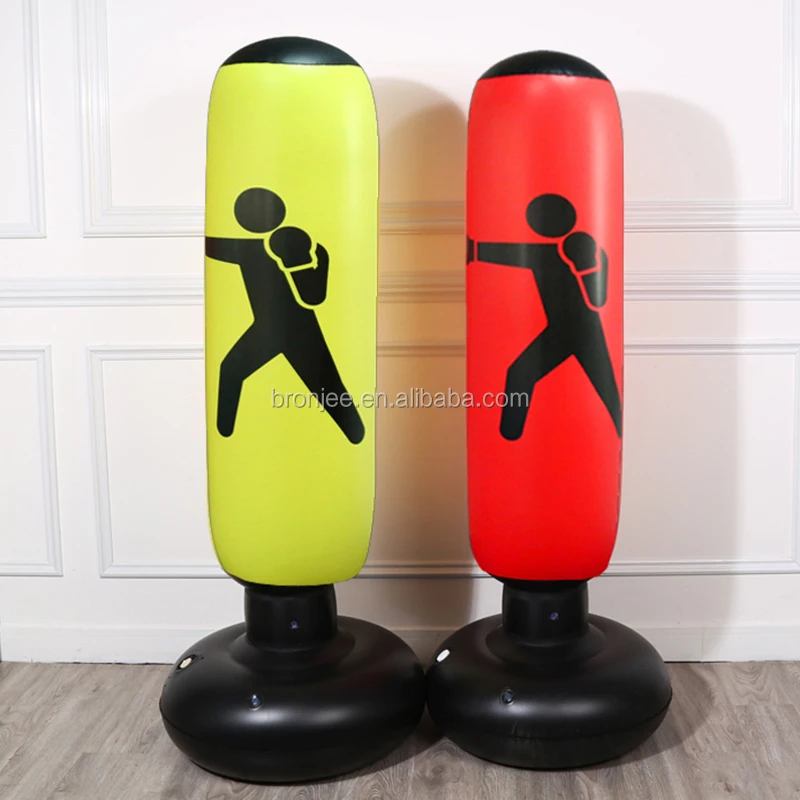 160cm Free Standing Inflatable Boxing Punch Bag Kick MMA Training Kids Adults 