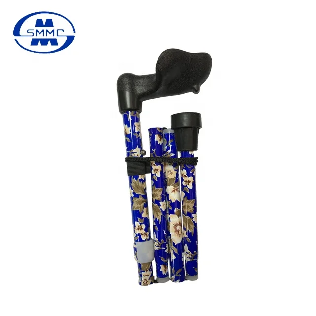 
Colorful Printed adjustable folding Aluminum Cane Walking Stick 