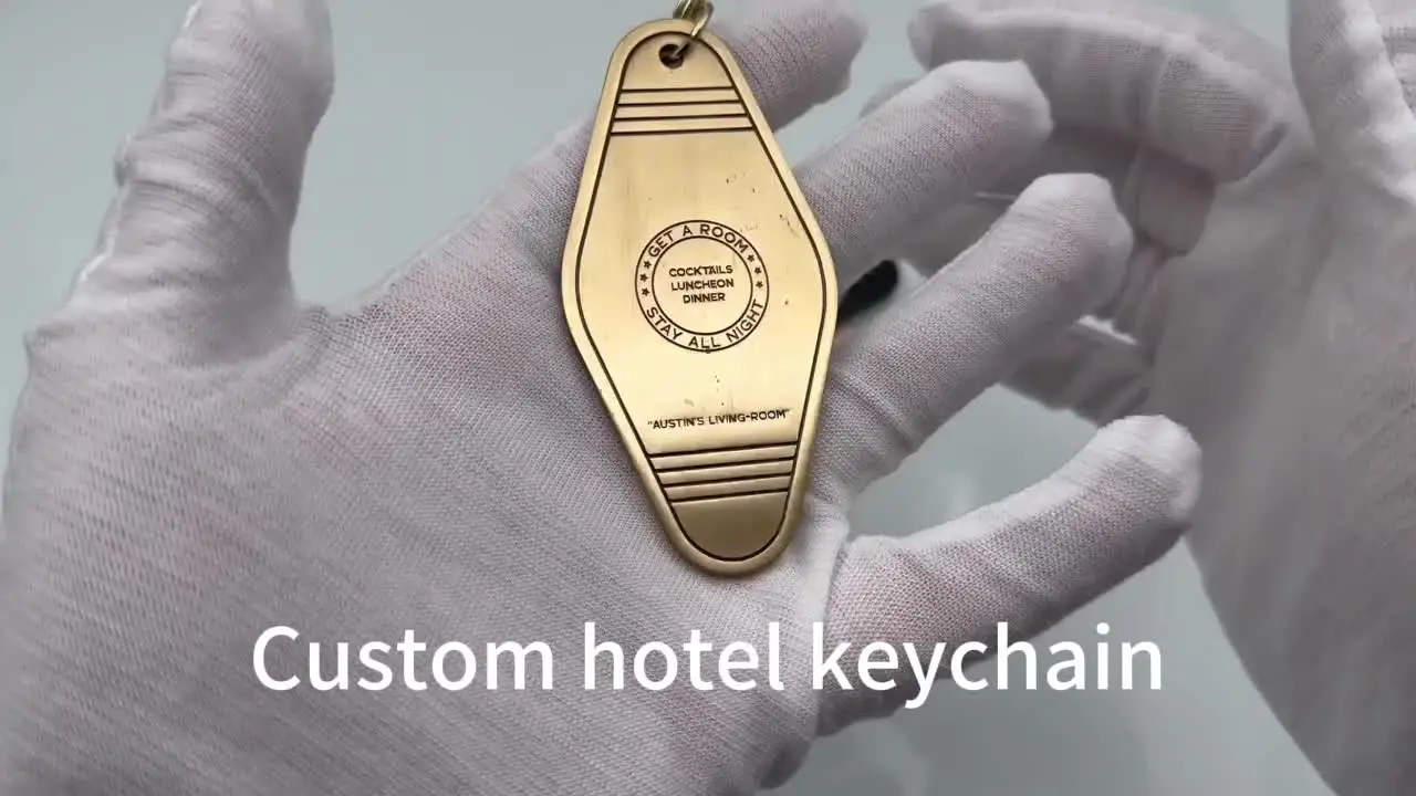 Manufacturer Custom Logo Luxury Branding Hotel Room Metal Zinc