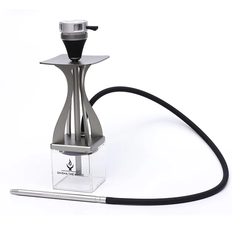 Dubai Electric Khalil Mamoon Shisha Stainless Steel Aluminum Hookah