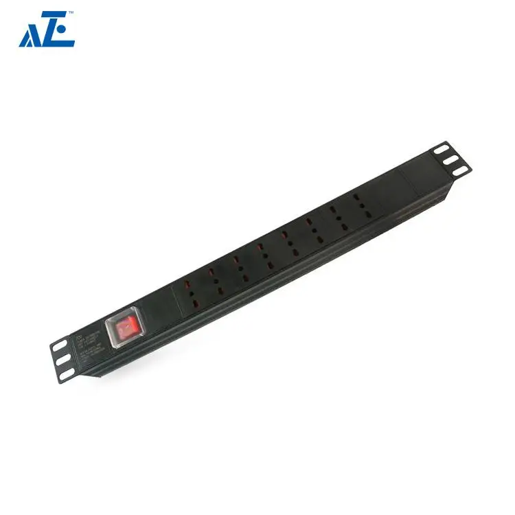 High quality 19inch rack mounted pdu 8 ways italy sockets with double
