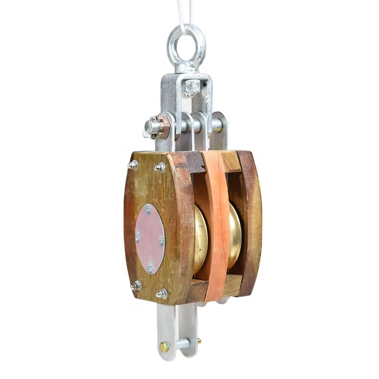 IMPA Code Wood Cargo Blocks Pulleys Single Double Sheave Without Becket