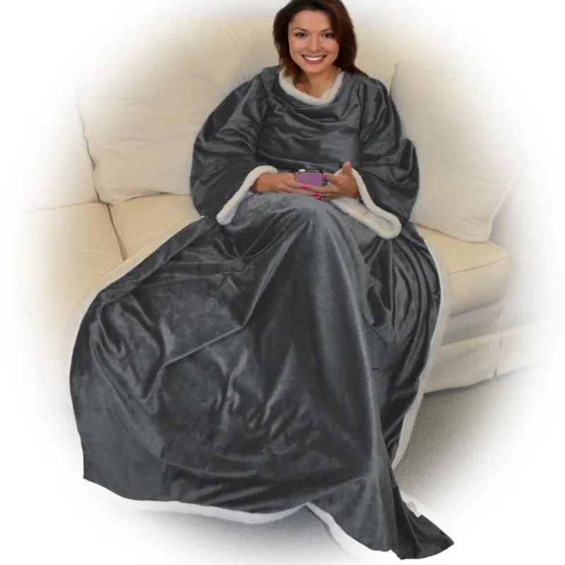 Blanket Snuggie For Adult Sofa Blanket Home,Hotel,Travel Use Polar ...