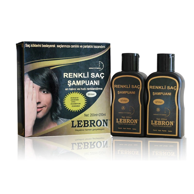 Lebron Henna Essence Shampoo With Dye For Men And Women Permanent