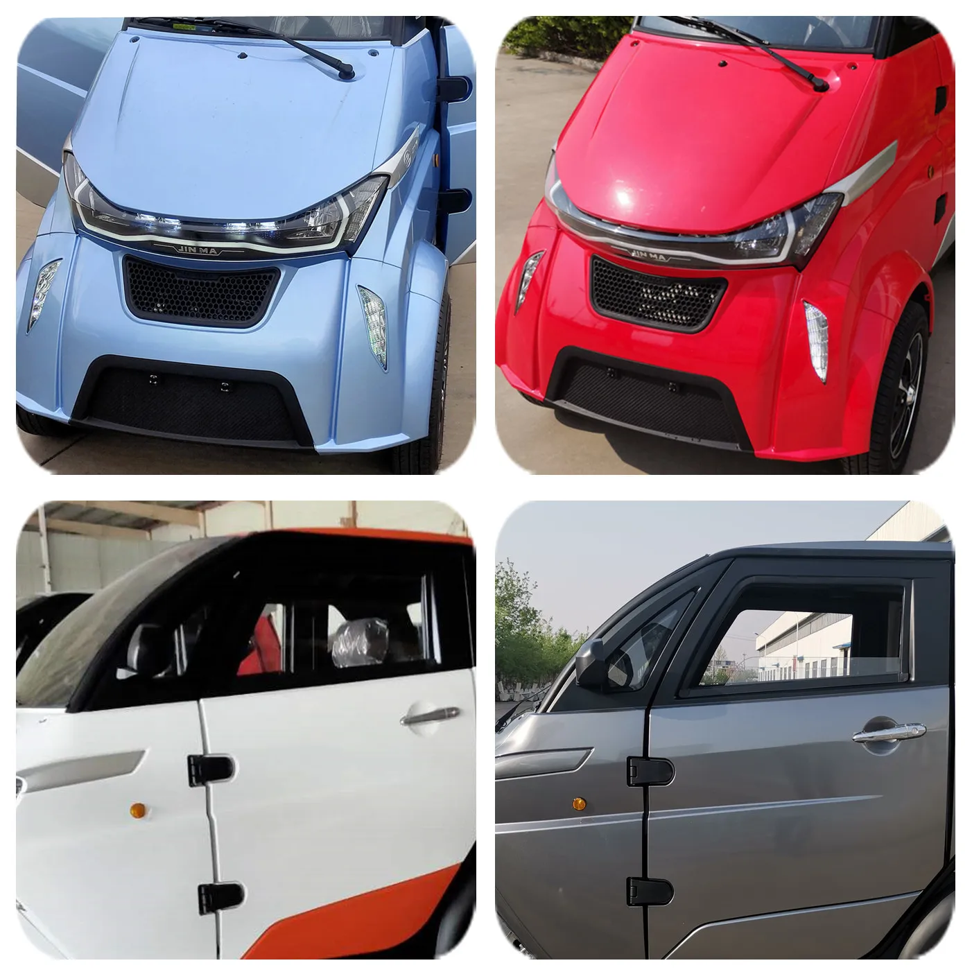 Hot sale electric quadricycle electric rechargeable cars in automobiles
