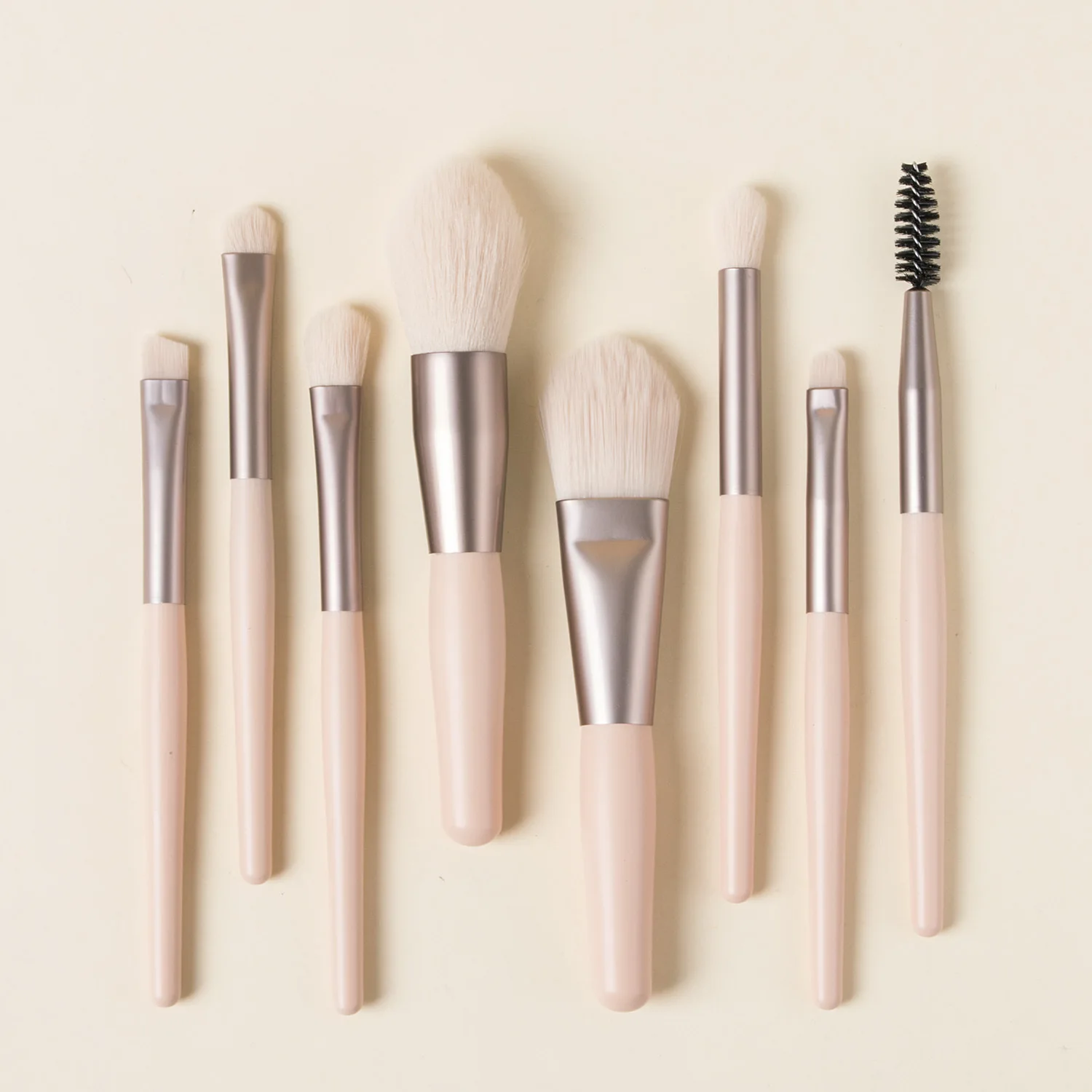 Travel Size 8 Mini Makeup Brush Matte Wood Handle Portable Soft Hair Mini Makeup Brush Set Buy