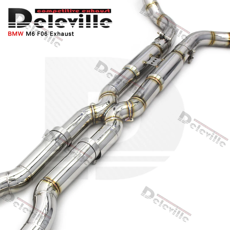 Deleville Automotive Performance Exhaust System Valve Controlled