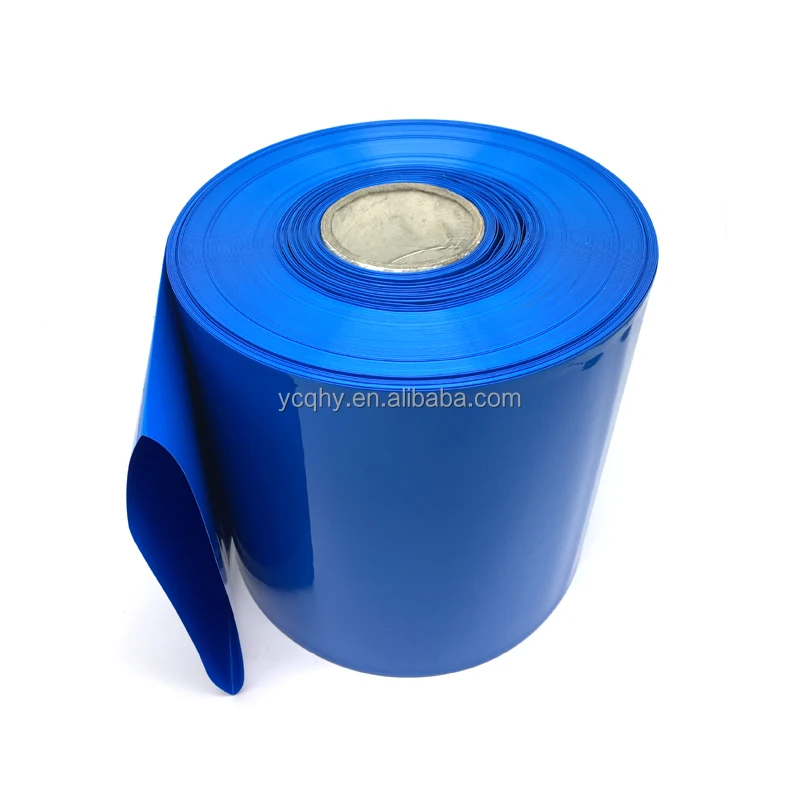 Battery Shrink Wrap Blue Pvc Heat Shrinkable Film Pvc Heat Shrink Tube