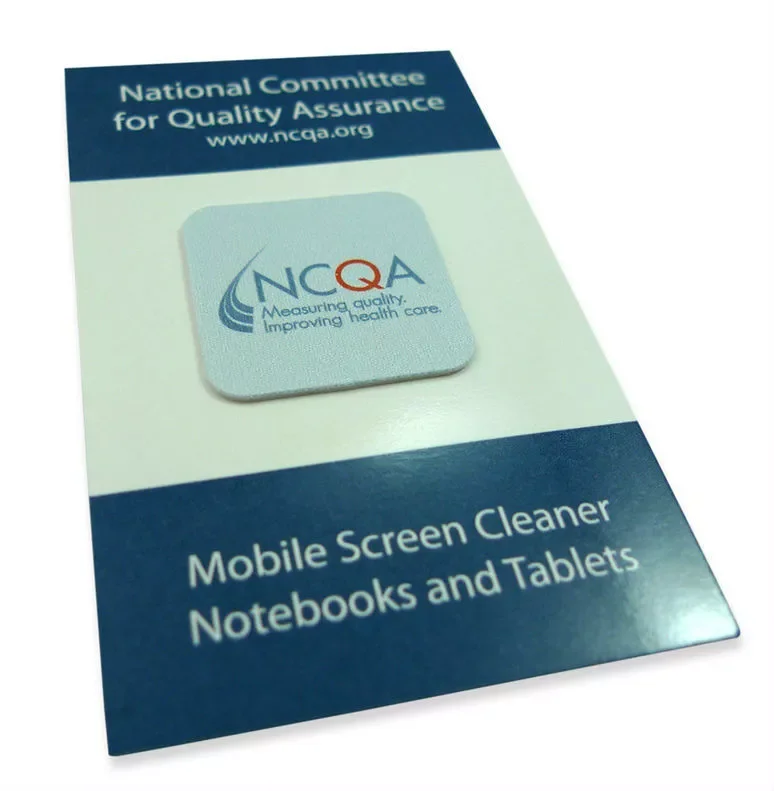 Custom Logo Self Adhesive Cleaner Sticker Sticky Microfiber Mobile