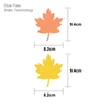 Competitive Price Specialized Waterproof Home Decoration PP Yellow Maple Leave Stickers For Kids