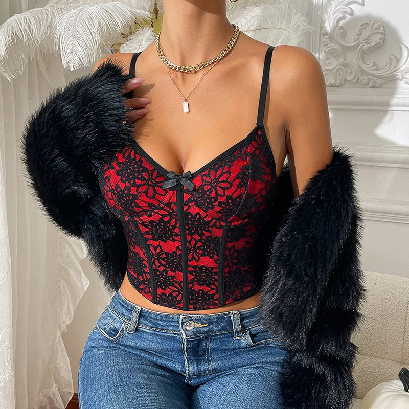 European and American New Lace Camisole Vest Sexy Lingerie Spicy