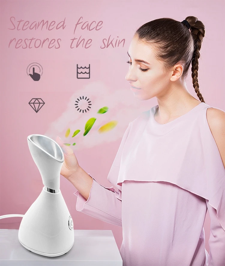 Portable 20s Fast Sprayer Face Steamer Warm Mist Nano Ionic Facial