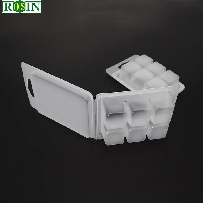 6 Cavity Frosted Blister Snap Bar Clam Shells Plastic Wax Melts Clamshell Packaging Buy