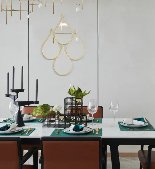 Modern Nordic Classic Gold Metal Frame Wall Hanging Luxury Teardrop Mirror For Wall Decor Buy