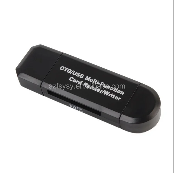 Micro USB OTG to USB 2.0 Adapter SD/Micr o SD Card Reader With Standard USB Male - ANKUX.COM