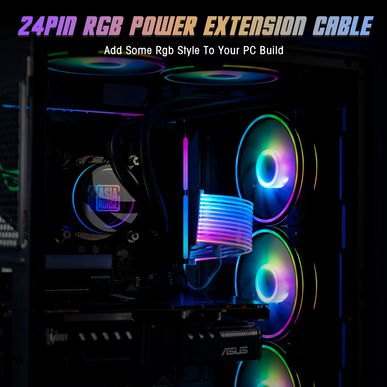 24 Pin Extension Cable - Power Supply for PC Motherboard