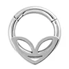 VRIUA Yiwu Market Wholesale Double Layers Steel Clicker Segment Nose Hoop Rings Ear Nose Septum Piercing Women Men Body Jewelry