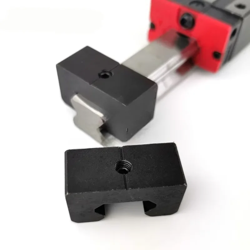 product linear guide rail limiter positioning ring slider fixing block square guide rail lock fixing ring aluminum alloy bearing-14