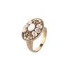 Retro ring new hot selling Europe and the United States glass diamond resin ring pine stone bracelet