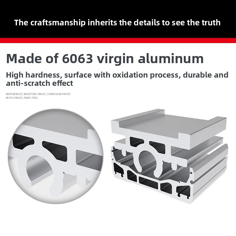 Hengdong 170 Wide Linear Module Aluminum Alloy Semi-Enclosed or Fully Enclosed 6000 Series Grade Custom Cutting Processing factory