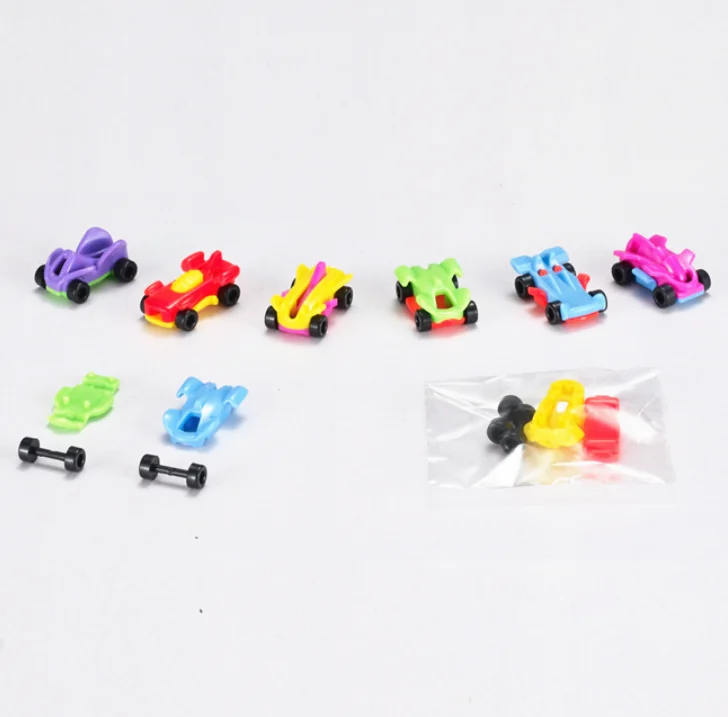 Cheap Mixed Tiny Car Aircraft Assemble Model Toy Surprise Miniature Plastic Toys Promotional Truck Egg Capsule